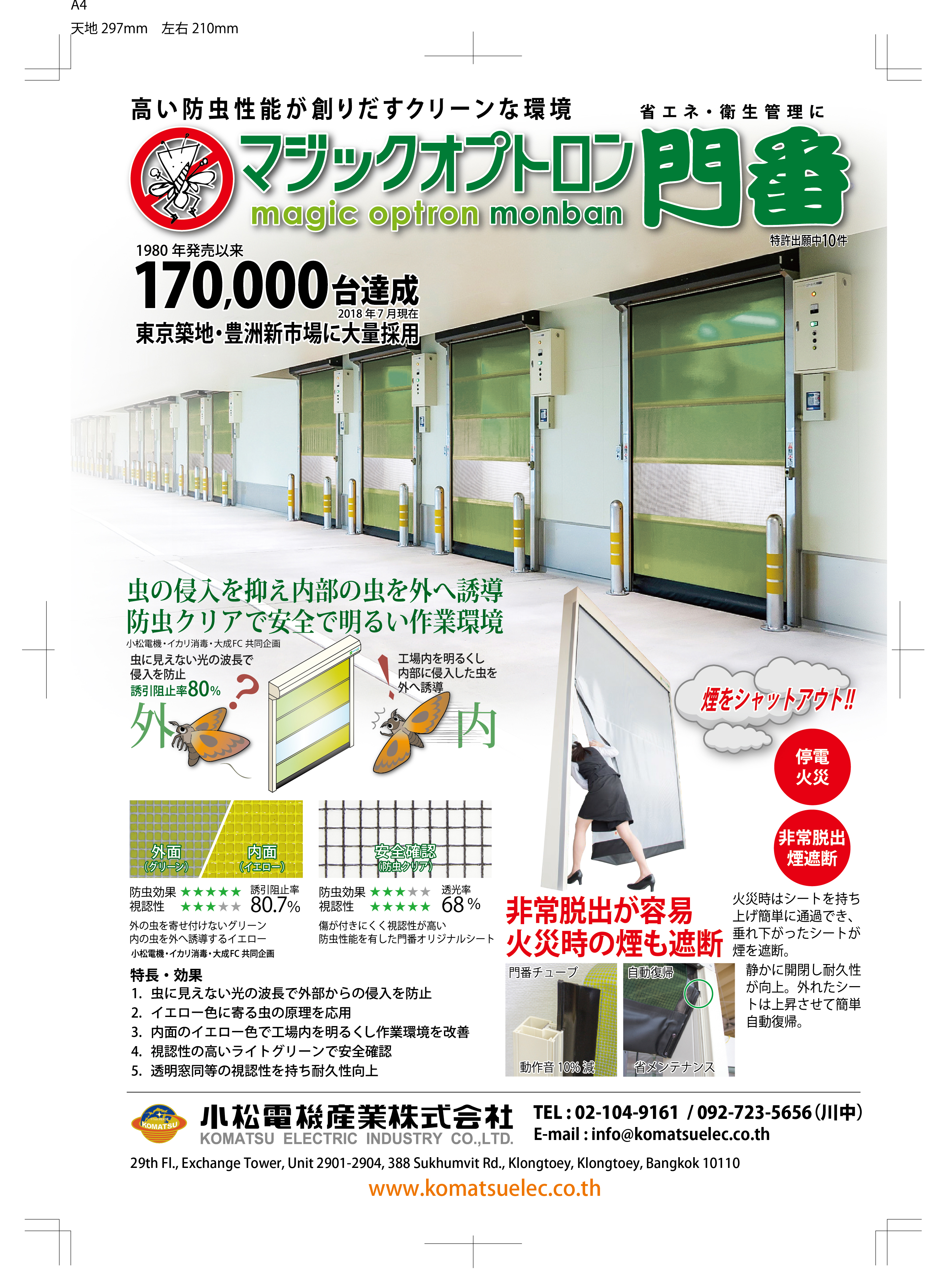 We are a smart high speed door brand 'happy gate MONBAN"